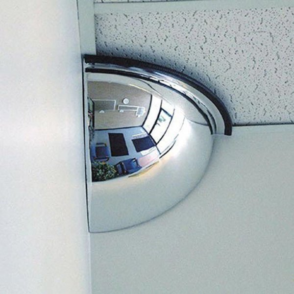 Safety Security Products Quarter Dome Acrylic Mirror, 26 Dia. H141265F